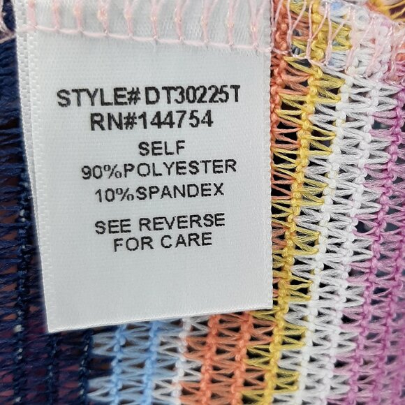 NWT!! DAVI & DANI Summer Vibe Striped Shirt - Picture 10 of 11